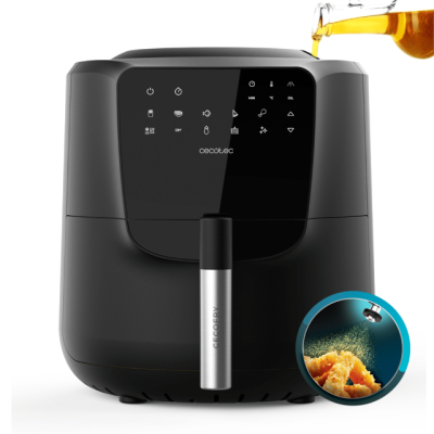 Cecofry Rain 5,5 L Airfryer Otomatik Yağ Dağıtıcı Fritöz Hızlı Sağlıklı Yağsız Pişirme