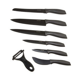 Set 7 Cuchillos Titanium 7'li Profesyonel Mutfak Bıçak Seti Set 7 Cuchillos Titanium 7'li Profesyonel Mutfak Bıçak Seti