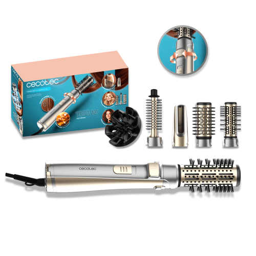Ceramiccare 5In1 Airbrush Gyro Saç Kurutma Ve Şekillendirme Fırçası Çok Başlıklı