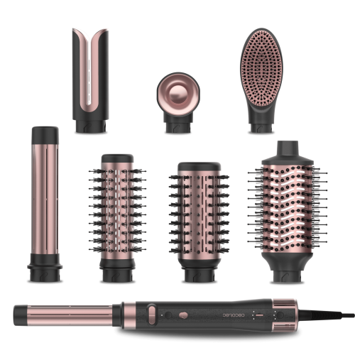 Ceramiccare 8In1 Saç Şekillendirme Seti | Çok Başlıklı Fön Seti